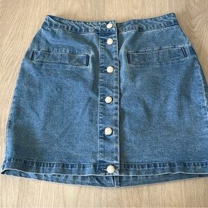 House of Harlow 1960 Blue Denim Mini Skirt